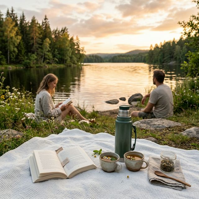 Friedliche Atmosphäre am See - Gesundheitsberatung